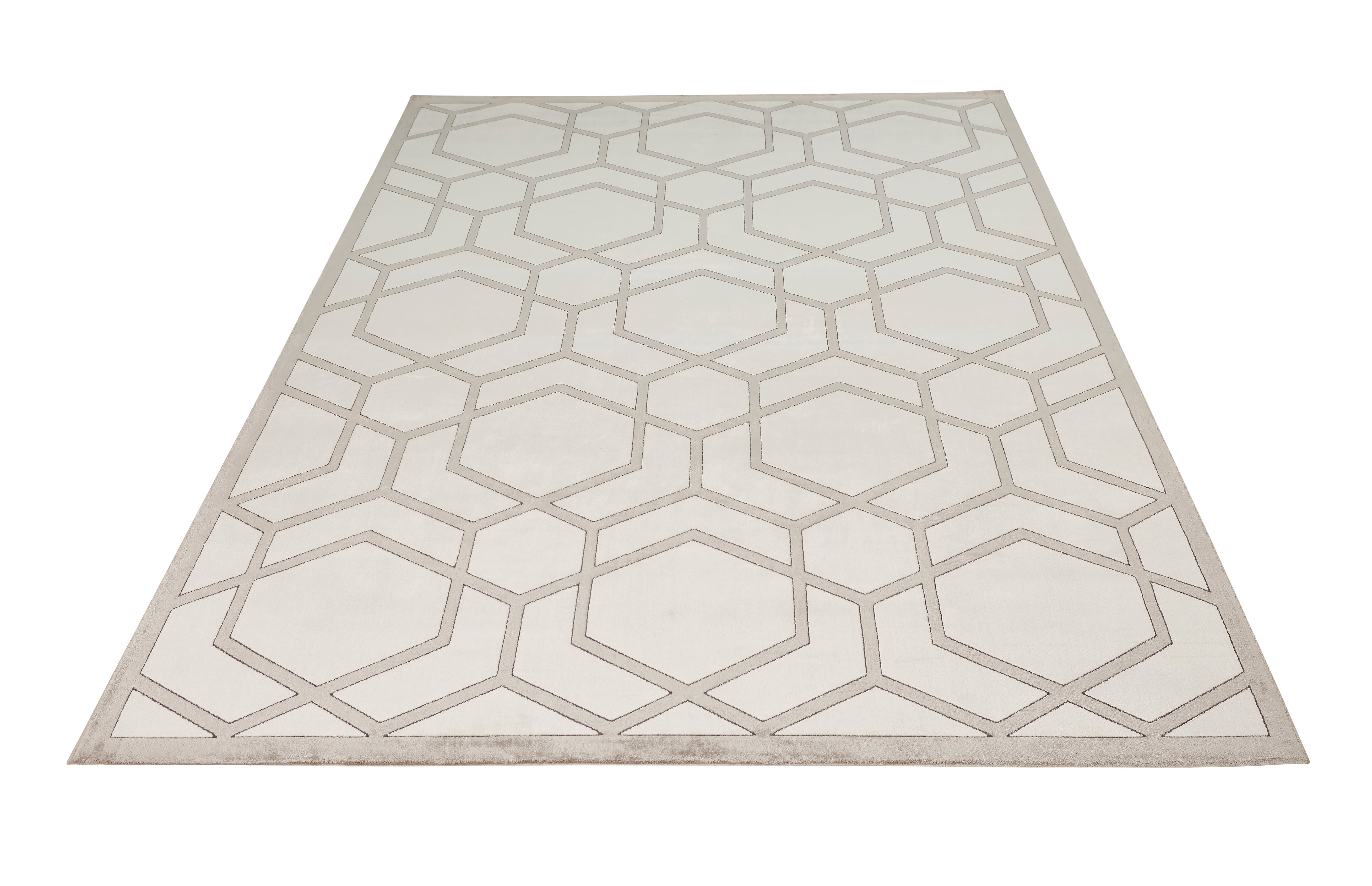 Concept Looms Lugano LUG04 Ivory/Light Grey Large Rectangle Rug